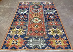New Red Afghanistan Antique Style Kazak 5
