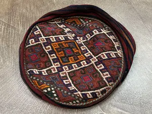Vintage Multi Persian Kelim Seat Pillow