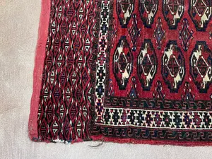 Antique Red Persian Turkoman Bag Miscellaneous