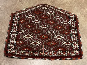 Antique Rust Turkmenistan Saddle Cover Miscellaneous