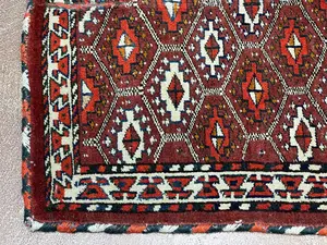 Antique Rust Turkmenistan Saddle Cover Miscellaneous