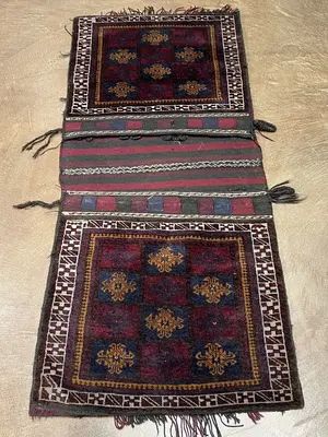 New Red Turkmenistan Khorjine Bag Miscellaneous