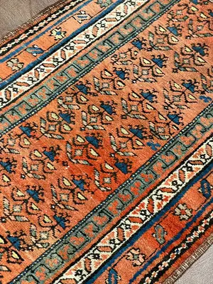Antique Rust Persian Serab Runner