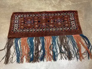 Antique Brown Turkmenistan Yomut Bag Miscellaneous