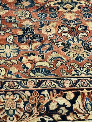 Antique Rust Persian Saruk 9