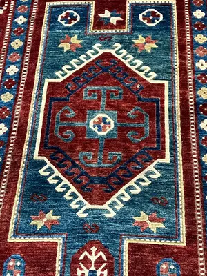 Antique Red Caucasian Kazak 5