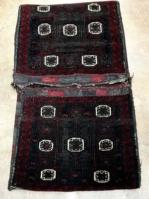 Vintage Grey Persian Baluch Bag Miscellaneous