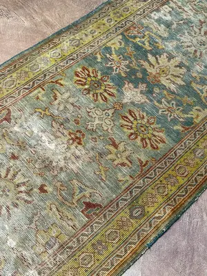 Antique Green Persian Mahal Runner