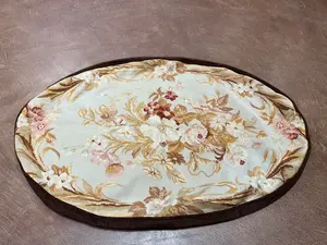 Vintage Ivory China Aubusson Dog Bed Pillow