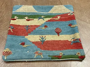 Vintage Multi Persian Sumak Gabbeh Pillow