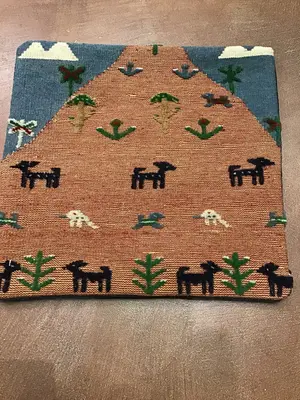 Vintage Multi Persian Sumak Gabbeh Pillow