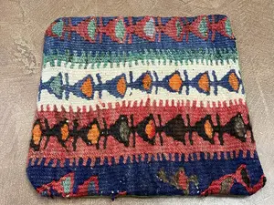 Vintage Multi Afghanistan Kelim Pillow