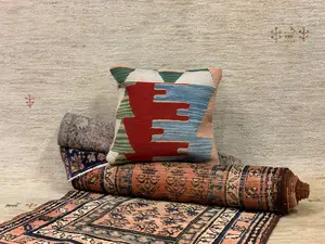 Vintage Multi India Kelim Pillow