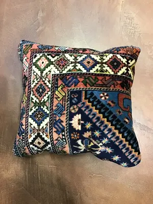 Vintage Navy Persian Yalameh Pillow Pillow