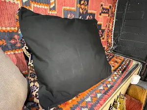 Vintage Navy Persian Yalameh Dog Bed Pillow