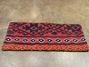 Vintage Red Afghanistan Maimana Kelim Pillow