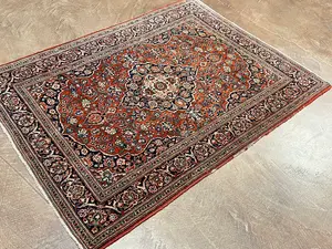 Antique Red Persian Kashan 3
