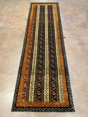 New Gold India Gabbeh Runner