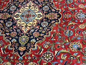 Vintage Red Persian Kashan 9