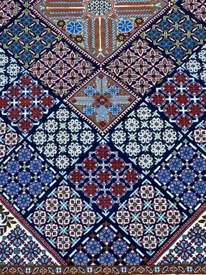 Vintage Blue Persian Isfahan 3