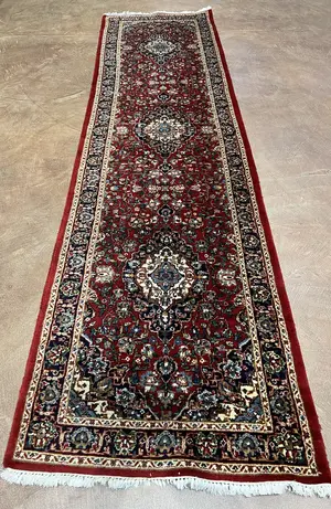 Vintage Red India Indo Persian Runner