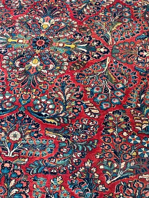 Antique Red Persian Saruk 5