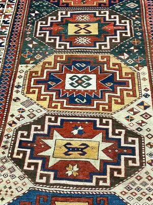 Vintage Multi Caucasian Kazak 5