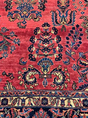 Antique Red Persian Saruk 9
