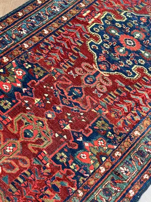 Antique Red Persian Bakhshayesh Runner