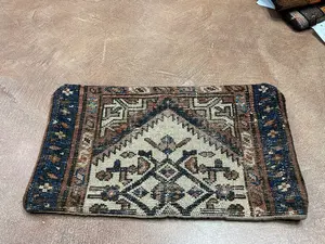 Antique Brown Persian Hamadan Pillow
