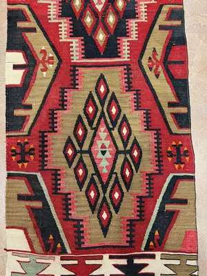 Vintage Red Turkey Anatolian Runner Runner