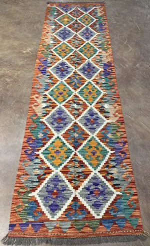 New Multi Afghanistan Kelim Runner