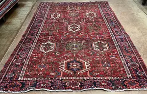 Vintage Red Persian Karajeh 9