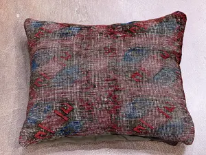 Antique Red Afghanistan Pillow Pillow