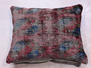 Antique Red Afghanistan Pillow