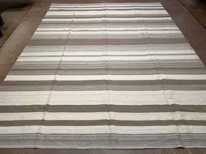 New Ivory India Flatweave Remnant Square