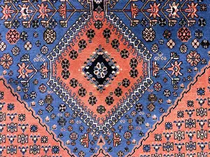 Vintage Blue Persian Yalemeh 5