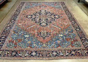 Antique Rose Persian Serapi 9