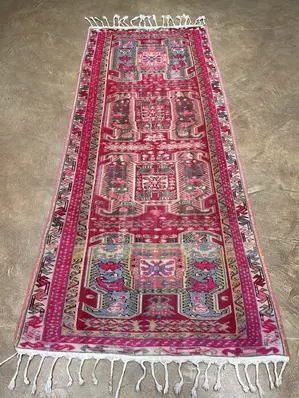 Vintage Rose Turkey Anatolian Runner