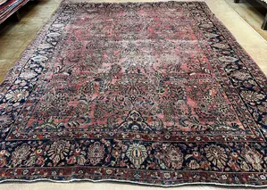 Antique Red Persian Saruk 10