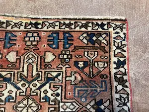 Vintage Rust Persian Karajeh Runner