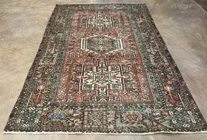 Vintage Rust Persian Karajeh 5