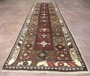 Antique Brown Turkey Turkish Runner