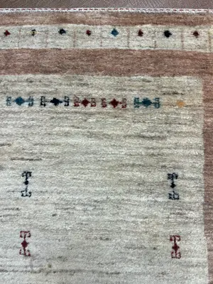 New Ivory Persian Gabbeh Runner