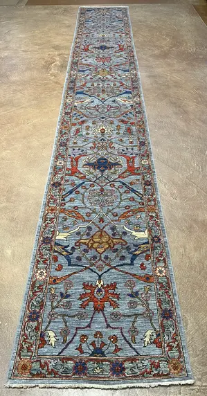 New Blue Afghanistan Aryana Runner