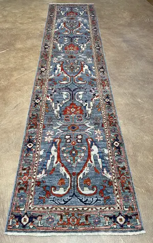 New Blue Afghanistan Modern Sultanabad Runner