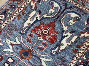 New Blue Afghanistan Modern Sultanabad Runner