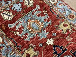 New Red Afghanistan Modern Sultanabad Runner