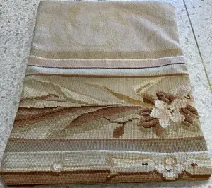 Vintage Beige China Aubusson Pillow