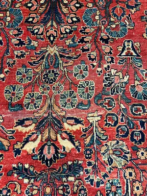 Antique Red Persian Saruk 9